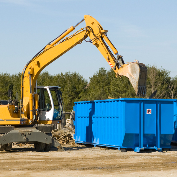 what size residential dumpster rentals are available in Aladdin